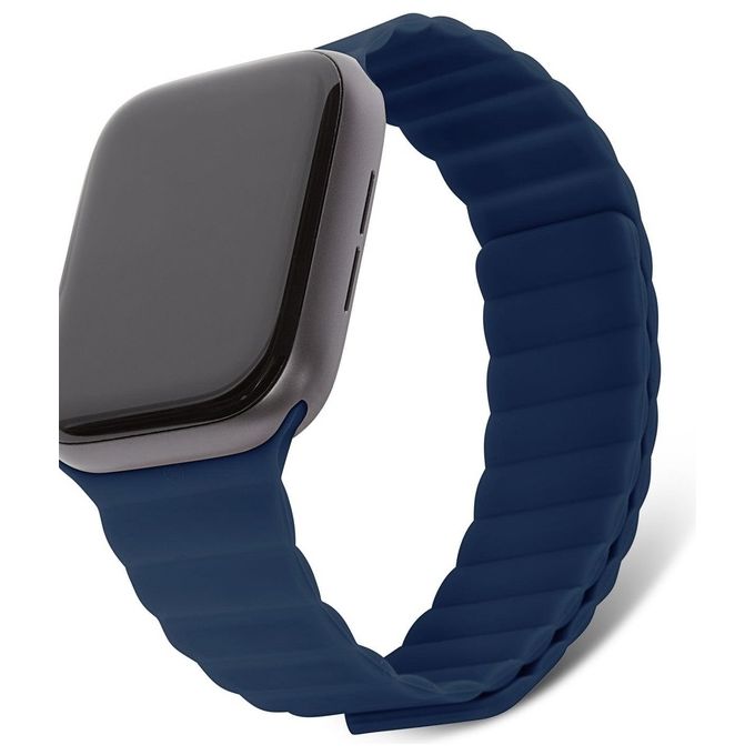 Decoded Silicone Traction Lite Strap per Apple Watch 38-40-41mm Navy Peony