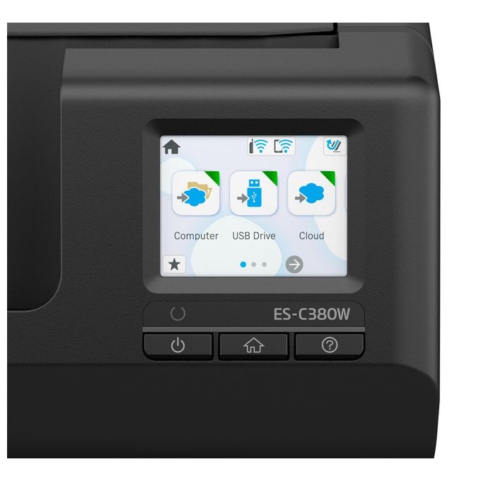 Epson B11B269401 ES-C380W Scanner con ADF + alimentatore di fogli 600 x 600 DPI A4 colore Nero
