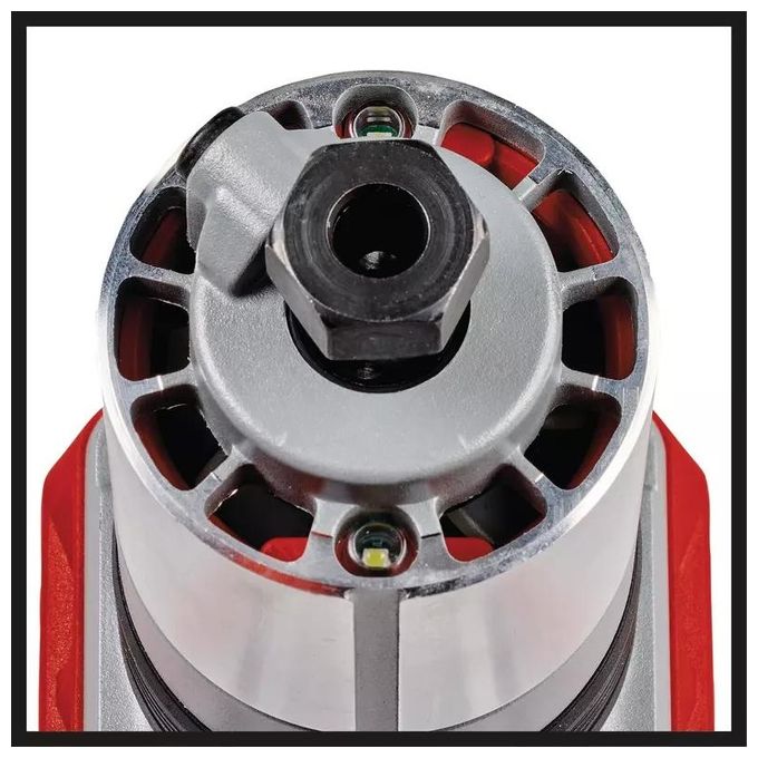 Einhell 4350411 TP-RO 18 Li BL Fresatrice verticale a batteria Motore brushless 18 V Regolazione elettronica giri Attacco aspirazione 35 mm Luce LED integrata colore Nero Rosso Argento