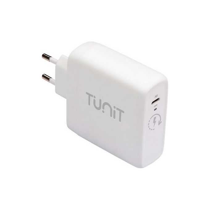 TUNIT TTWCPD100 Caricabatterie Universale Auto 100W USB-C Power Delivery Bianco