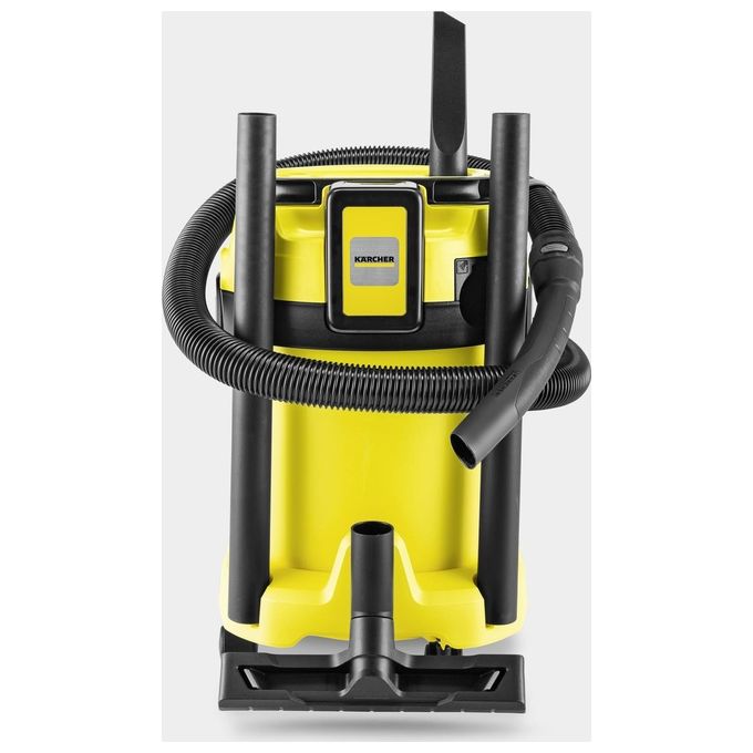 KÄRCHER 1.628-551.0 WD 3-18 Aspirapolvere a batteria bagnato e asciutto 17 L 18 V 5 Ah colore Nero Giallo