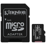 Kingston Canvas Select Plus SDCS2-256GB Scheda microSD Classe 10 con Adattatore SD Incluso, 256 GB