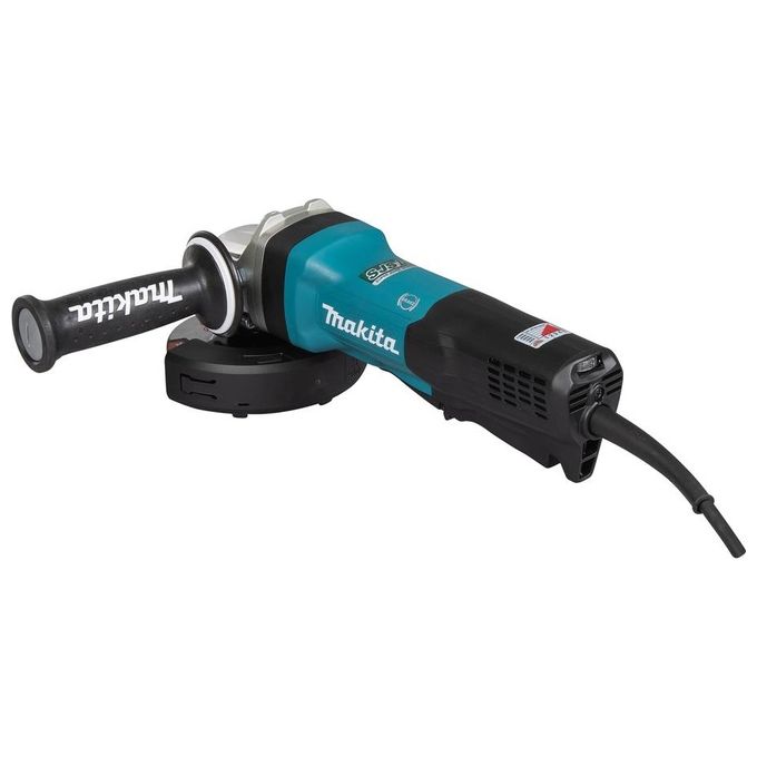 Makita GA5093X01 Smerigliatrice angolare 125 mm 1900 W Velocita' Regolabile 2800-11500 rpm Sistema SJS II Soft Start colore Nero
