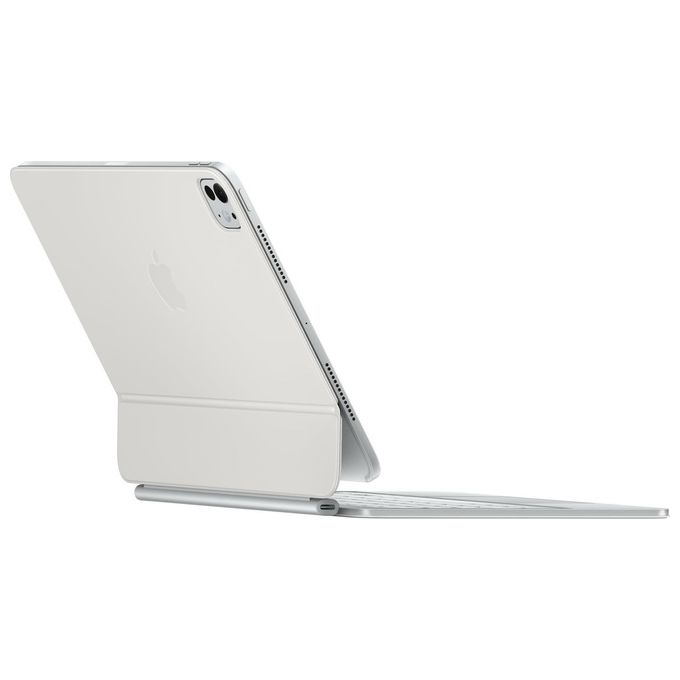 Apple MWR03T-A Magic Keyboard per iPad Pro 11'' con Trackpad Tasti Retroilluminati Meccanismo a Forbice 1 mm USB-C Ricarica Pass-Through colore Bianco