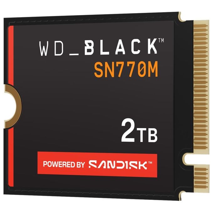 Western Digital WDS200T3X0G WD BLACK SN770M SSD M.2 2230 NVMe PCIe 4.0 2 TB per Gaming Portatile colore Nero