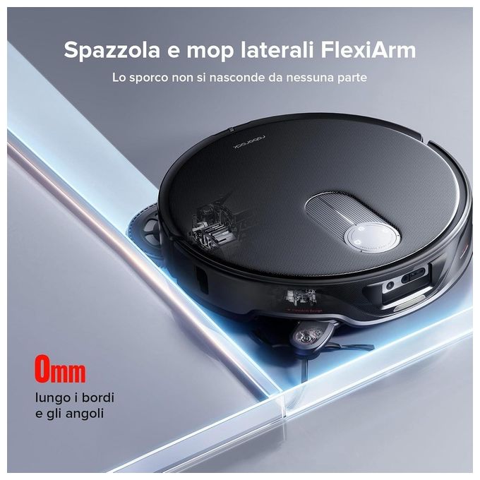 Roborock QREVO SLIM Robot aspirapolvere LiDAR ToF 0,22 L autonomia 180 min Wi-Fi app mappatura colore Nero