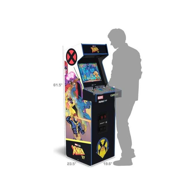 Arcade1Up MRCA403811 X-Men 97 Deluxe Edition Cabinato Arcade 8 Giochi Wi-Fi Schermo LCD 17'' 1-2 Giocatori colore Multicolore