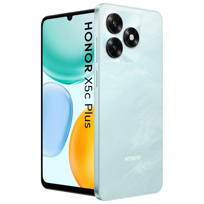 Honor X5C PLUS Smartphone 6.74'' 90 Hz 4 GB 128 GB 50 MP 5260 mAh IP54 colore Ocean Cyan