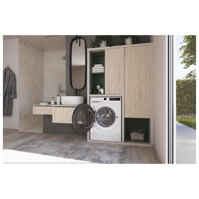 Candy Lavatrice a carica frontale ProWash 550 BP 411BL9-S Lavatrice a carica frontale, Libera installazione, 11 kg, 1400 RPM, Classe A, Bianco, 16 programmi, Controllo remoto avanzato e contenuti extra in App (Wi-Fi + BLUETOOTH), L x P x A (mm) 595x681x8