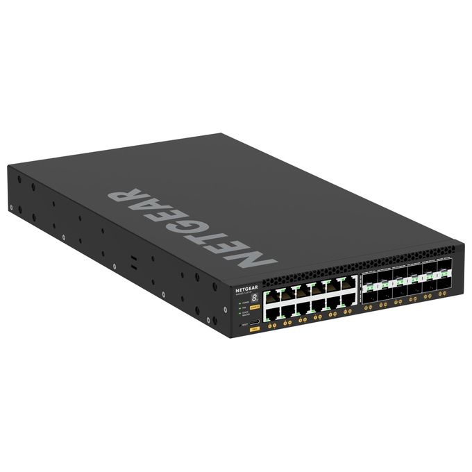 NETGEAR XSM4324-100NES M4350 Switch Gestito L3 12 Porte RJ-45 10G 12 Slot SFP+ colore Nero