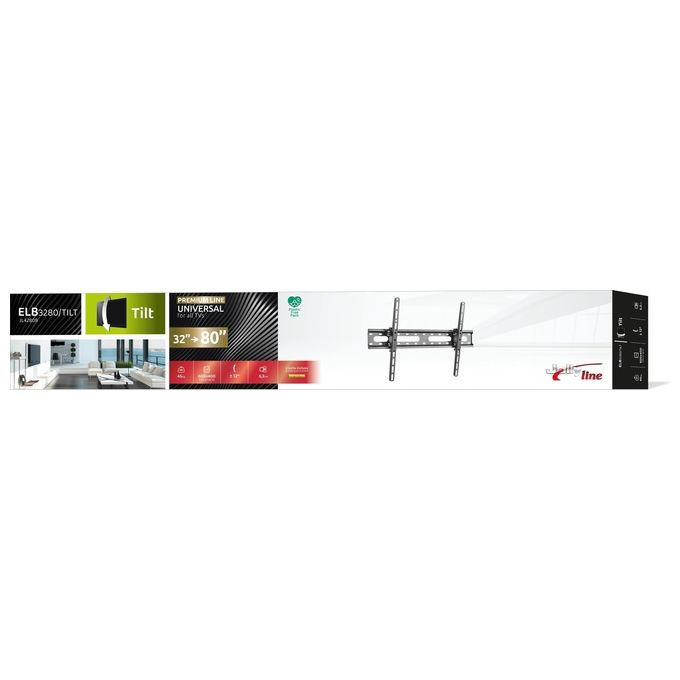 G.b.s. Elettronica Supporto Elb-3280-tilt per Flat-Tv 32''-80'' 45Kg Tilt --12° 53mm Spessore