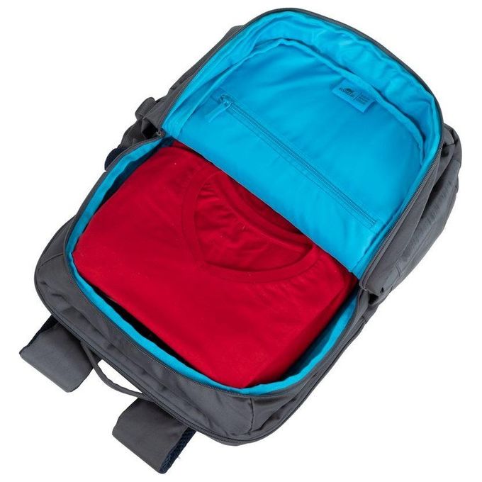 RivaCase 7569 Alpendorf Eco Zaino per Notebook fino a 17.3'' realizzato in Poliestere Riciclato (RPET) resistente all'acqua con scomparto imbottito per laptop e tablet colore Grigio