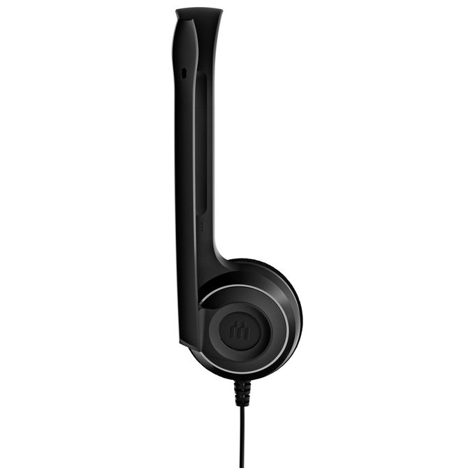 Epos PC 8 USB Cuffie On Ear Stereo con Microfono Noise Cancelling Connessione USB Controllo Volume e Muto In Line colore Nero