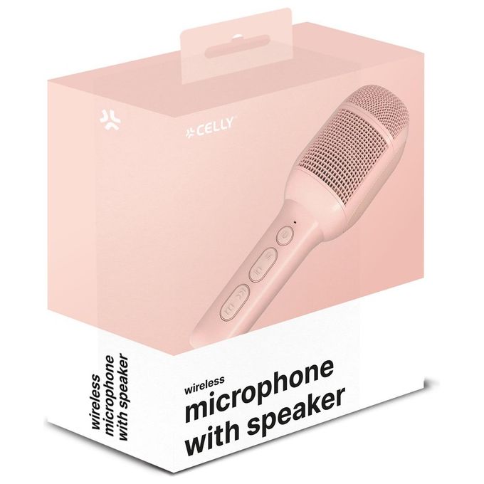 Celly Microfono Wireless con Speaker Integrato Nero