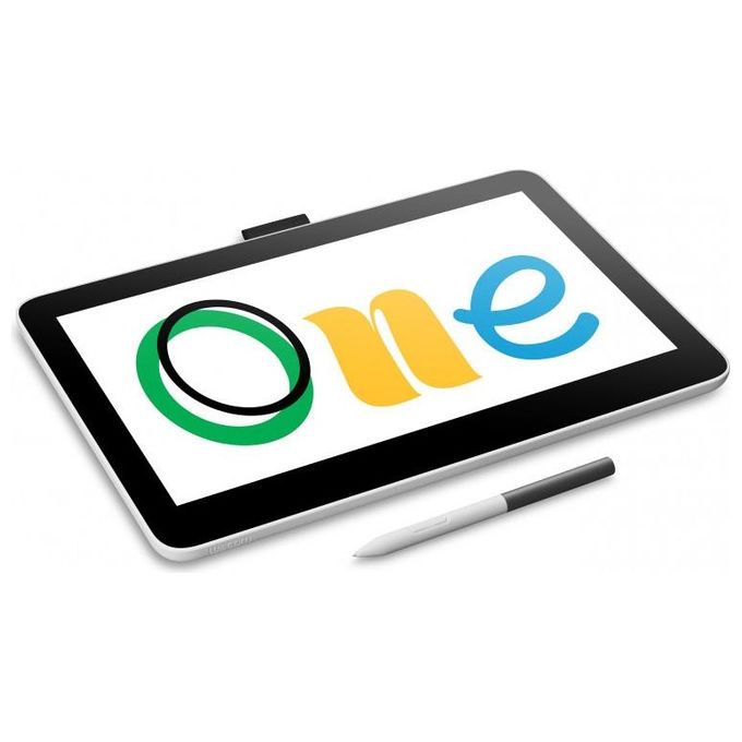 Wacom DTH134W0B One 13 touch Tavoletta Grafica Display Interattivo 13.3'' Full HD 1920x1080 2540 lpi Bianco