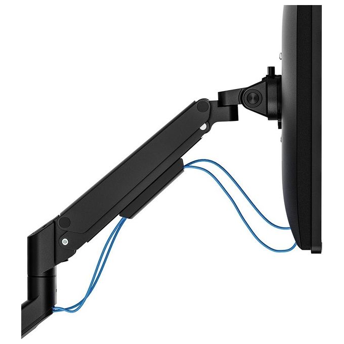 Neomounts W128881659 NEXT Slim Braccio da Scrivania per Monitor 17''-35'' 9 Kg VESA 100x100 mm con Molla a Gas colore Nero