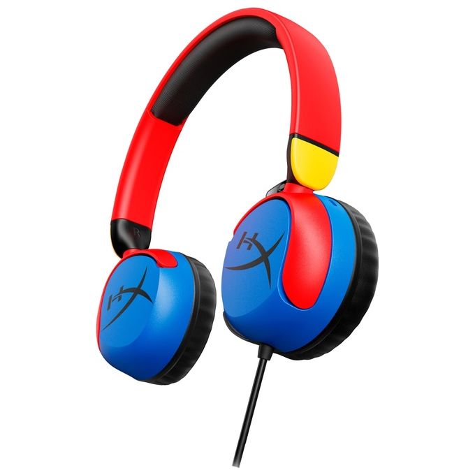 HyperX 7G8F3AA Cuffie Gaming Cloud Mini Cablate con Microfono Flip-to-Mute e Cavo Rimovibile Jack 3.5 mm colore Multicolore