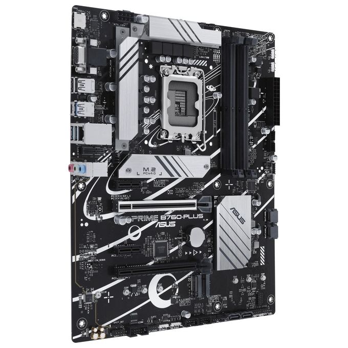 Asus PRIME B760-PLUS Scheda Madre ATX Socket LGA 1700 Chipset Intel B760 DDR5 192 GB PCIe 5.0 3x M.2 2.5Gb Ethernet