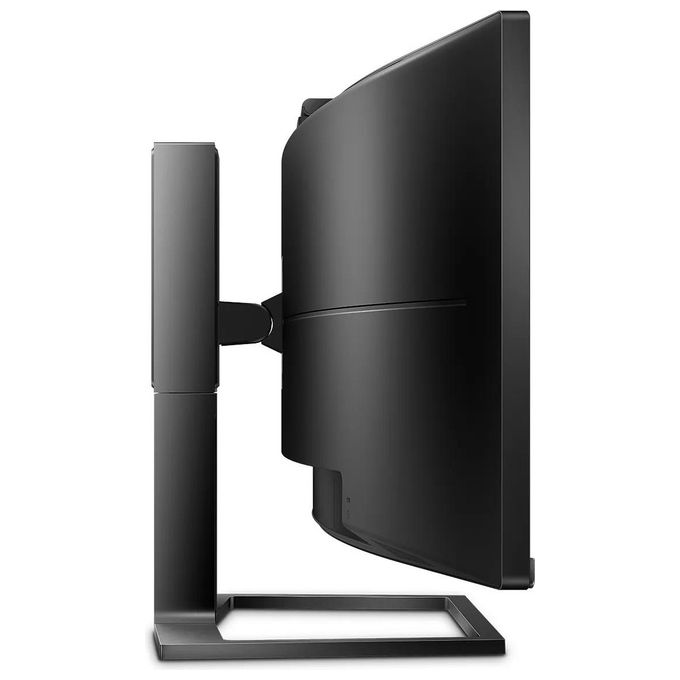 Philips Monitor Curvo 49'', 499P9H, Gaming Superwide 32:9, risoluzione 5120*1440, Adaptive Sync, HDR 400, Multiview con KVM Switch integrato, Docking station USB-C, Microfono, Low Blue, Vesa, Nero