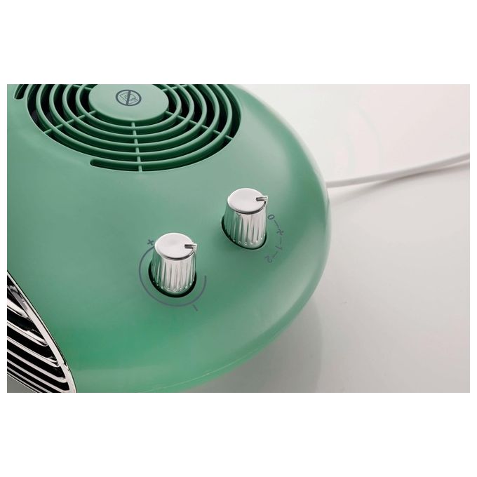 Ariete 8211 Vintage Termoventilatore da tavolo 2000W 2 velocita' termostato regolabile ventilazione estiva colore Verde
