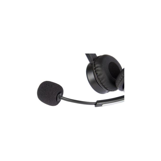 Hamlet HHEADM-CJS Cuffia Professionale Biaurale con Microfono USB-C e Jack 3,5 mm Nero