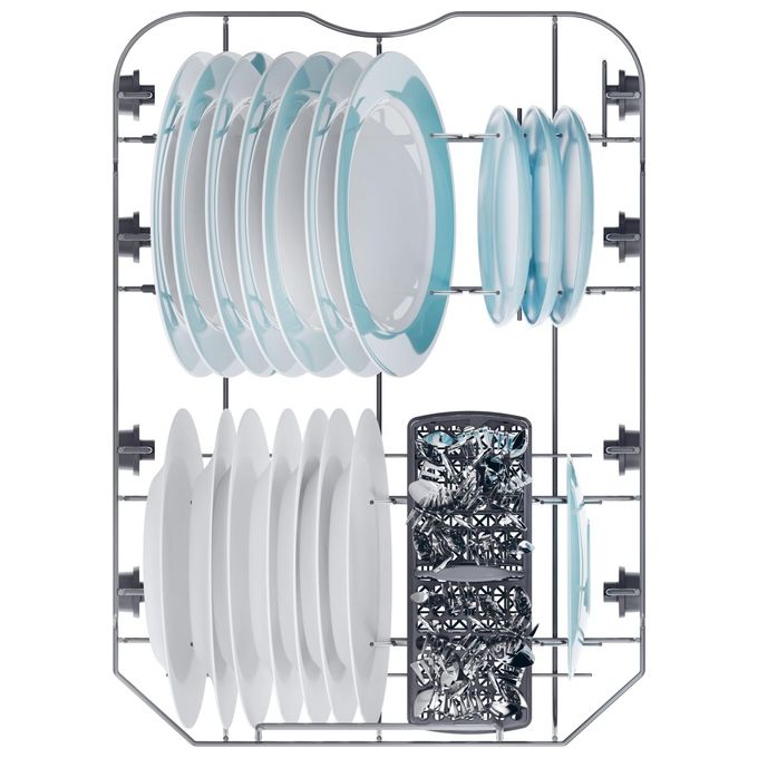 Candy CF0C7SB0FX Rapido' Lavastoviglie Libera Installazione 10 coperti Classe C 47 dB Wi-Fi 8 programmi (84.6x44.8x60.5 cm) colore Inox