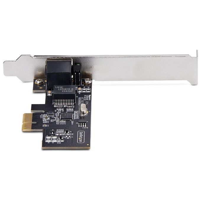 StarTech PR12GI-NETWORK-CARD Scheda di Rete PCIe 1 Porta 2.5 Gbps Intel I225-V NBASE-T Multi-Gigabit PCI Express colore Nero