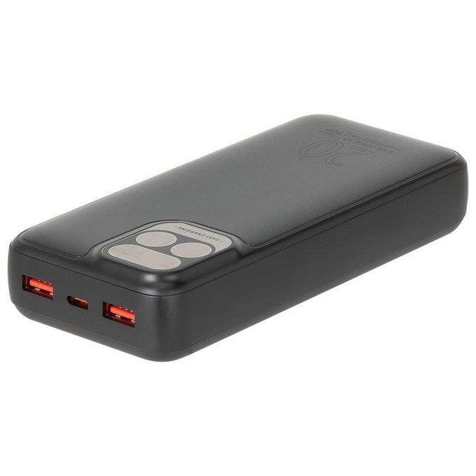 RivaCase VA2521 RivaPower Powerbank 20000 mAh con Display LCD 20W PD QC 3.0 colore Nero