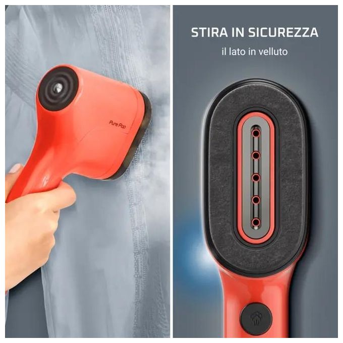 Rowenta DR2022 Pure Pop Stiratore Verticale Portatile a Vapore 1300 W 20 g-min colore Corallo