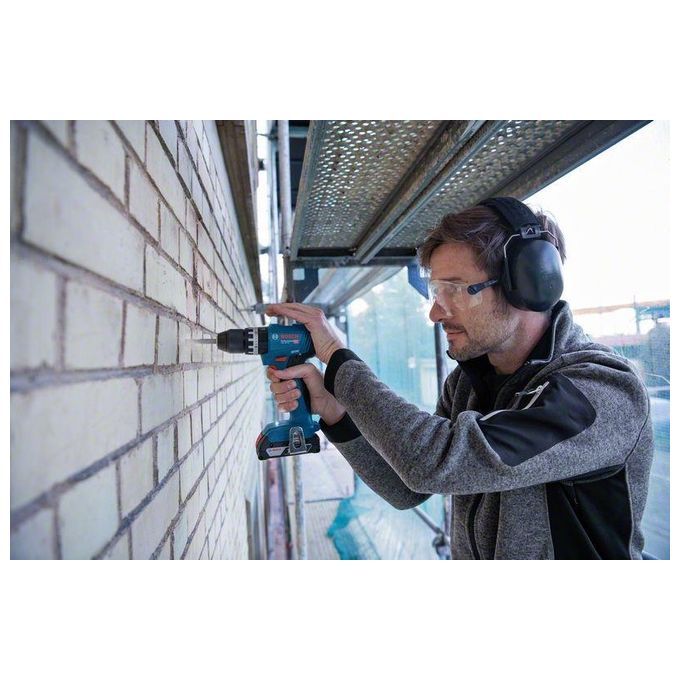 Bosch GSB18V-45 Professional Trapano Avvitatore a Percussione 18V 45 Nm 1900 giri-min mandrino 13 mm colore Azzurro