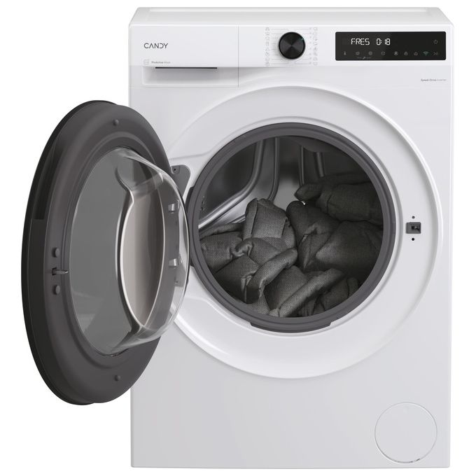 Candy Lavatrice a carica frontale ProWash 550 BP 411BL9-S Lavatrice a carica frontale, Libera installazione, 11 kg, 1400 RPM, Classe A, Bianco, 16 programmi, Controllo remoto avanzato e contenuti extra in App (Wi-Fi + BLUETOOTH), L x P x A (mm) 595x681x8