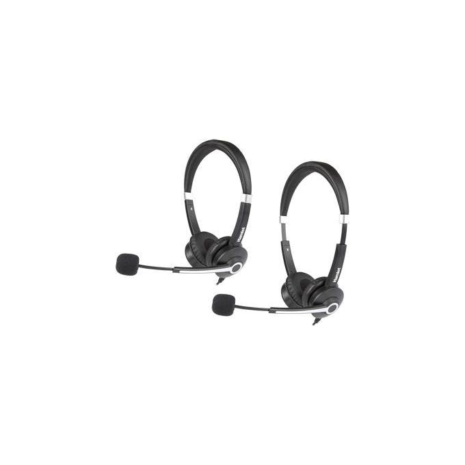 Hamlet HHEADM-CJS Cuffia Professionale Biaurale con Microfono USB-C e Jack 3,5 mm Nero
