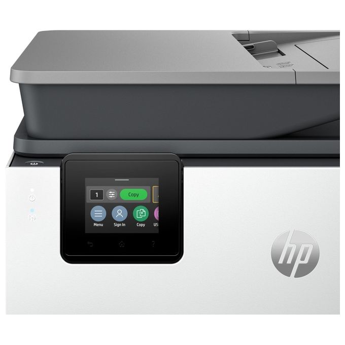 HP 4V2N0B OfficeJet Pro 9120b Stampante Multifunzione a Getto d'Inchiostro Colore con Stampa Fronte-Retro Automatica Wi-Fi Bluetooth ADF 4 Cartucce Risoluzione 4800x1200 DPI Schermo Touch 2.7'' colore Grigio