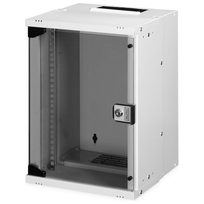 Digitus DN-49102 SOHO Pro Armadio Rack a Parete 10'' 9U 254mm capacita' 30 Kg IP20 colore Grigio