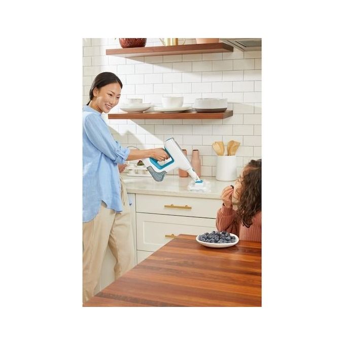 Black and Decker BHSM15FX08 Pulitore a Vapore Portatile 1500 W 0,5 L 8 Accessori riscaldamento 30 s colore Bianco