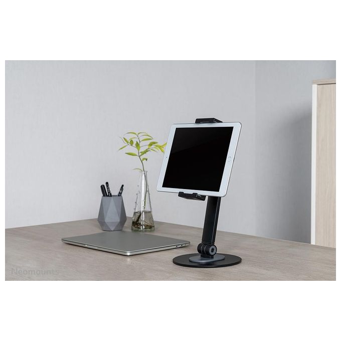 Neomounts DS15-540BL1 Supporto per Tablet Universale Regolabile 360° Altezza 330 mm Rotazione 104° Inclinazione 270° colore Nero