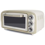 Ariete 979 - Fornetto elettrico 18 L, Potenza 1380 W, Funzioni di cottura: ventilato, grill e statica, Timer 60 minuti, Termostato regolabile fino a 230 °C, Linea Vintage, Colore Beige