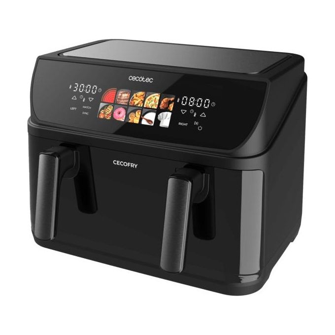 Cecotec CECOFRYandGRILL DUOHEAT 10000 Friggitrice ad aria 10 L 2800 W 10 Programmi Display Touch colore Nero