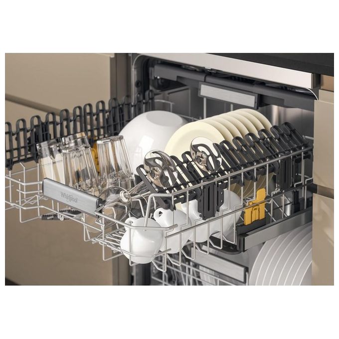 Whirlpool W7F HS51 X MaxiSpace Lavastoviglie Libera Installazione 15 coperti Classe B 41 dB Aquastop (85x60x59 cm) colore Inox