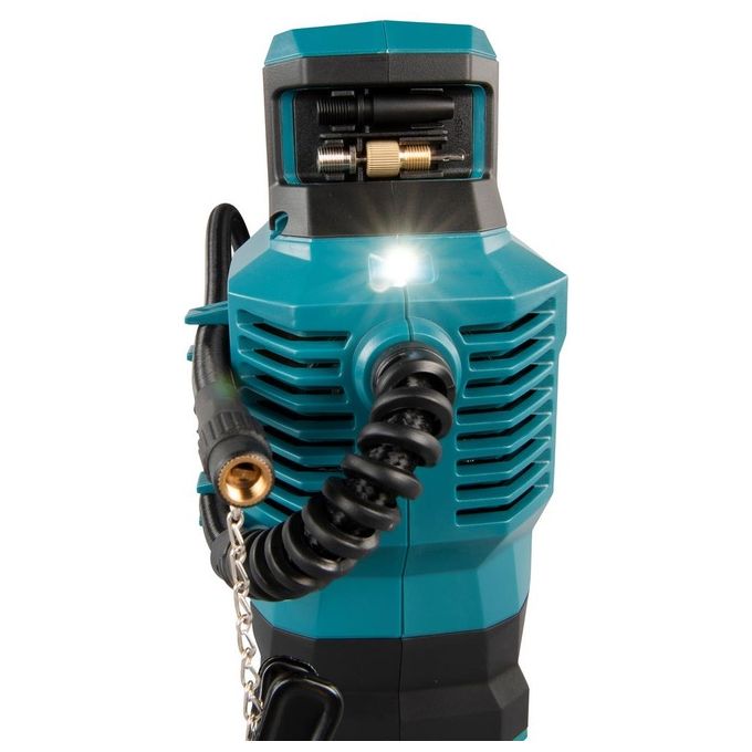 Makita MP001GZ Compressore Portatile a Batteria 40V max 11,1 bar 24 l-min con Display Digitale e Spegnimento Automatico colore Nero Blu