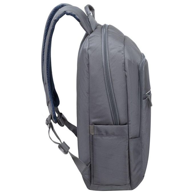 Rivacase 7561 Alpendorf Zaino per Laptop 16'' Scomparto Imbottito Tasche Organizzate Materiale Riciclato RPET colore Grigio