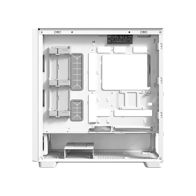 Antec FLUX WHITE Case PC Mid Tower con Vetro Temperato e Pannello Frontale in Legno di Betulla Supporto Radiatore 420 mm 5 Ventole PWM Incluse colore Bianco