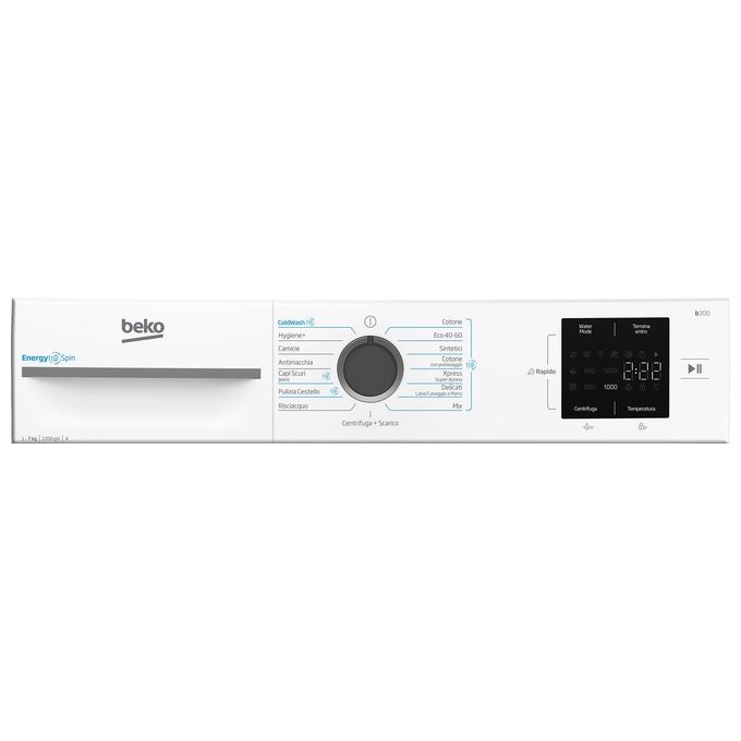 BEKO BMWU3721A Lavatrice Libera Installazione 7 kg Classe a Centrifuga 1200 giri-min Profondita' 496 cm Vapore SteamCure Colore Bianco