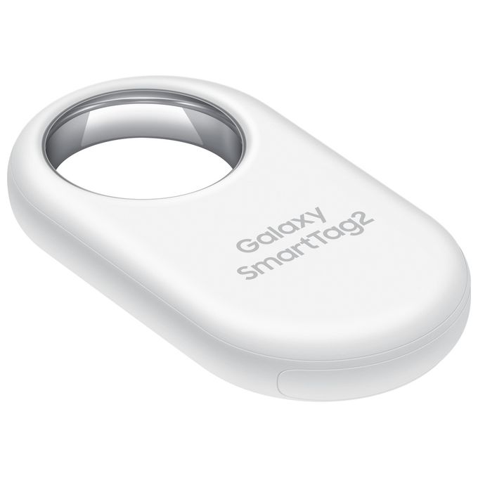 Samsung Galaxy SmartTag2 (1 Pezzo) Localizzatore Bluetooth con Modalita' Smarrito, Design compatto, Batteria a lunga durata, Resistenza IP67, White 2023