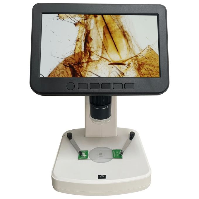 DIPROGRESS DP-H-LCD7 Microscopio Digitale Ingrandimento Fino a 1200x Schermo LCD 7'' Risoluzione 16 MP colore Bianco Nero