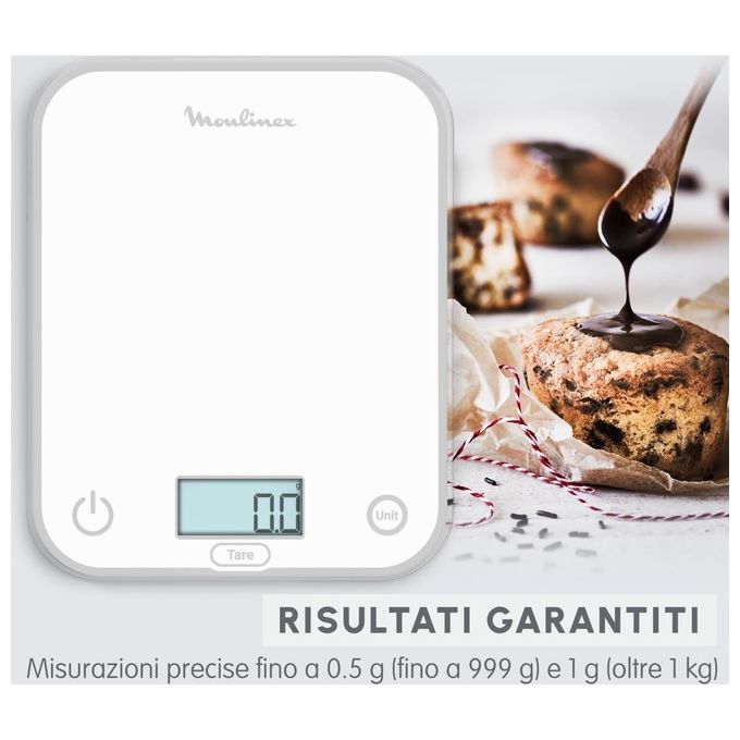 Moulinex BN50U0 Bilancia da Cucina Bianca