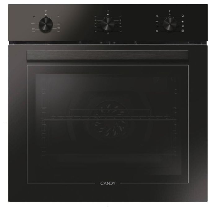 Candy FCT602N-E Moderna Forno da incasso Elettrico Ventilato 65 L Classe A+ 8 Programmi Grill Funzione Pizza (60x60x57 cm) colore Nero
