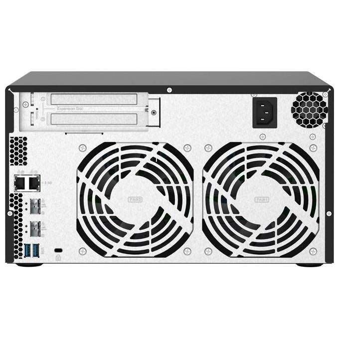 Qnap TS-832PX-4G NAS Tower 8 Bay AL324 Quad Core 1.7 GHz 4 GB DDR4 2x 10GbE SFP+ 2x 2.5GbE colore Nero