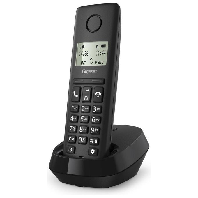 Gigaset Pure 100 Sys Telefono Cordless Nero