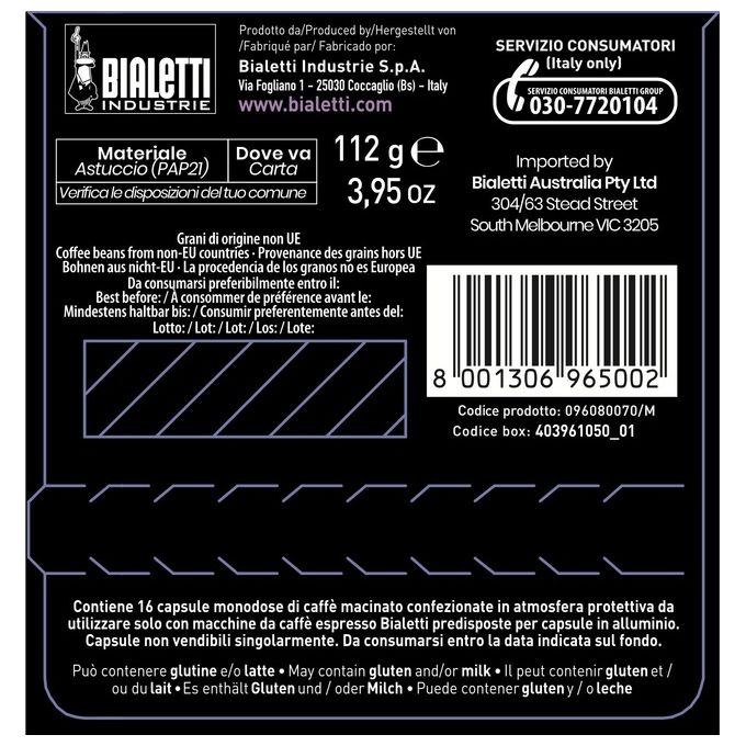 Bialetti Capsule Caffe Conf.16 Milano Gusto Morbido